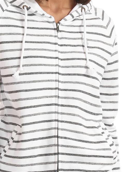 U.S. Polo Assn. Women Casual Wear Striped Sweat Shirt